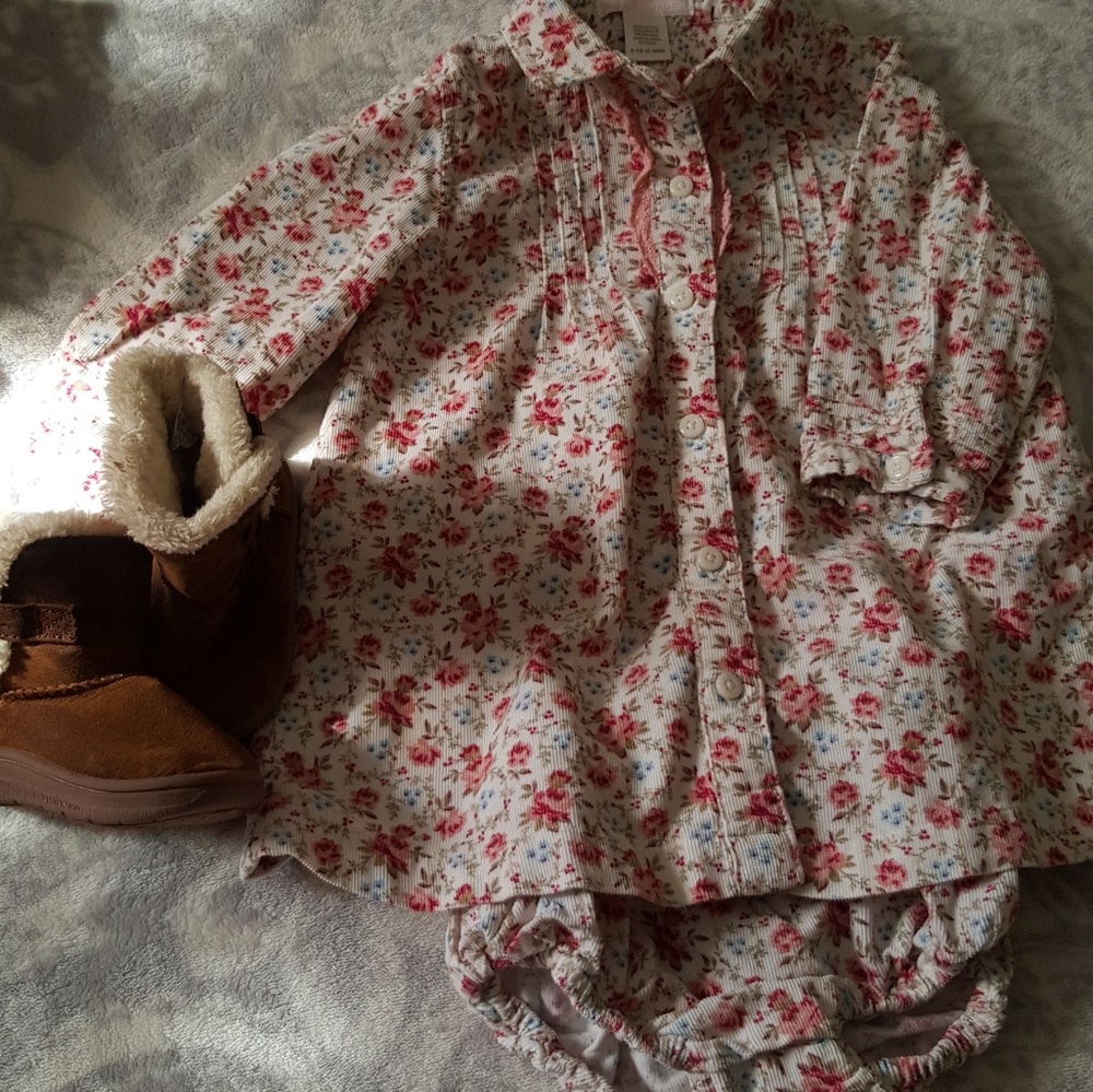 Fall dress with boots